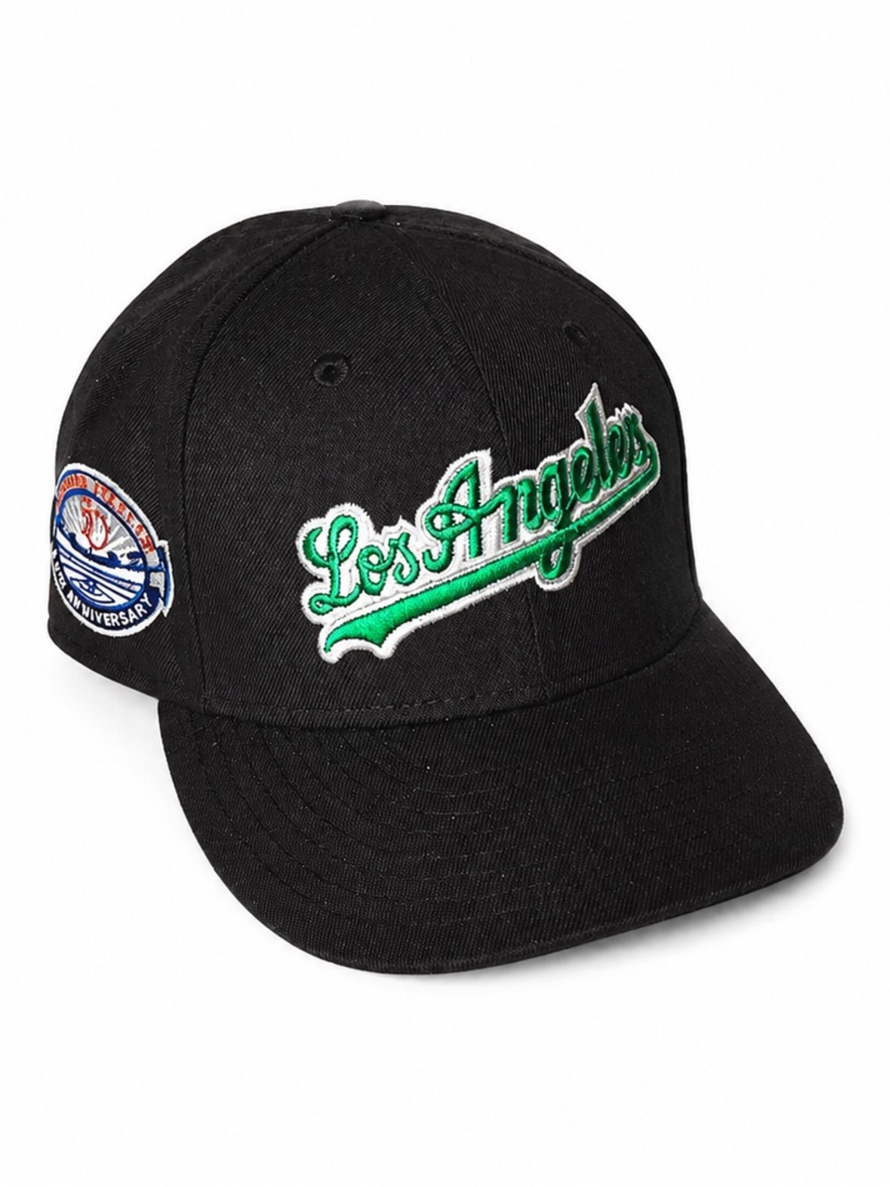 New Era 59Fifty Los Angeles Dodgers 50th Anniversary Stadium Patch Hat Black LA